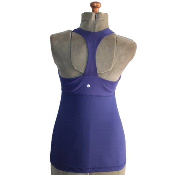 Lululemon Luxtreme Deep Breath Blue Purple Tank 8 - Picture 4 of 5
